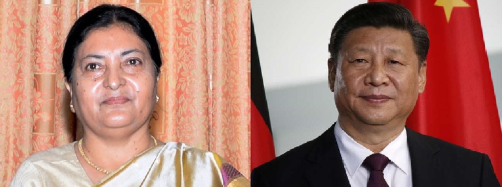 President Bhandari, Chinese President Xi hold telephone talks