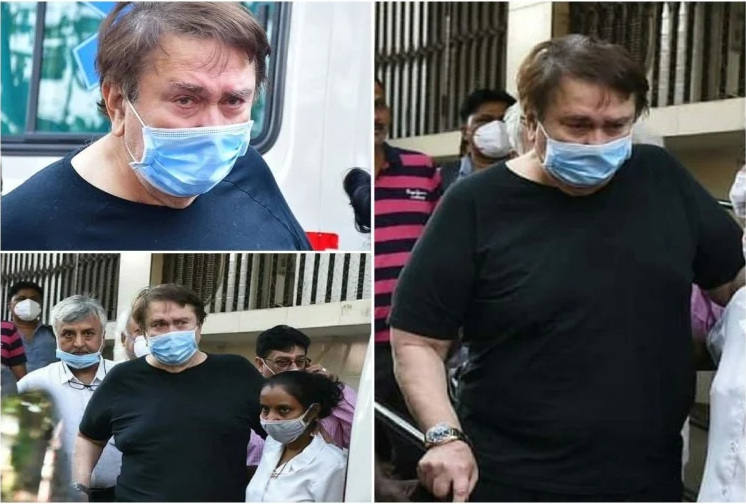 ७ महिनामा दुई भाइको मृत्युले टुटे रणधीर कपुर, राजिवको पार्थिव शरीर लिएर अस्पतालबाट रुँदै निस्किए (तस्बिर)