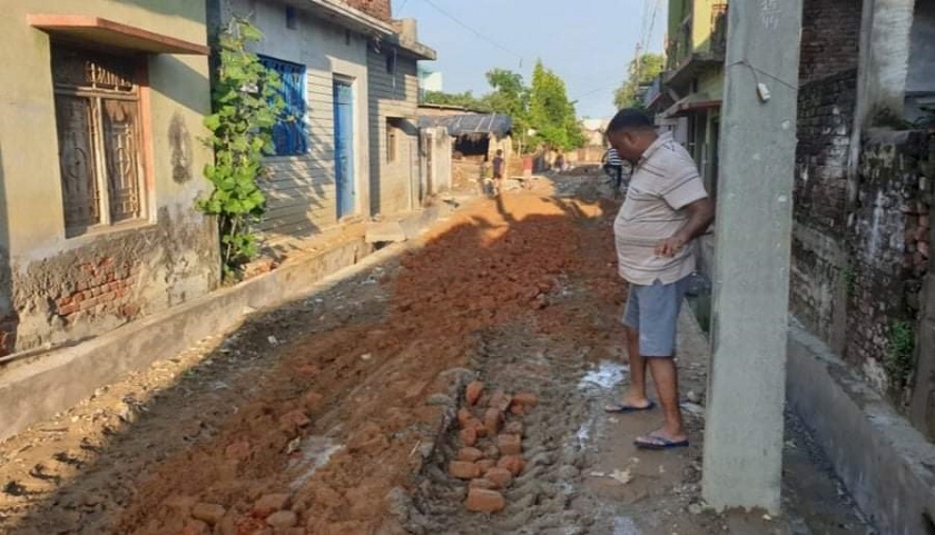 २० महिनामा पनि पूरा भएन तीनसय मिटर सडक