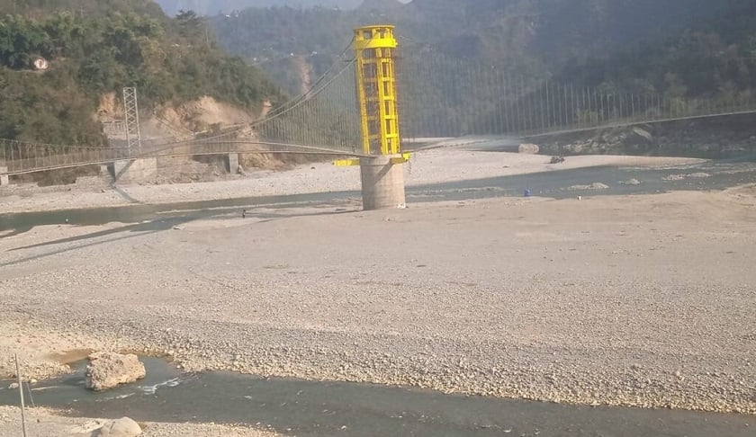 उद्घाटनको तयारीमा नेपालकै पहिलो तीनमुखे पुल