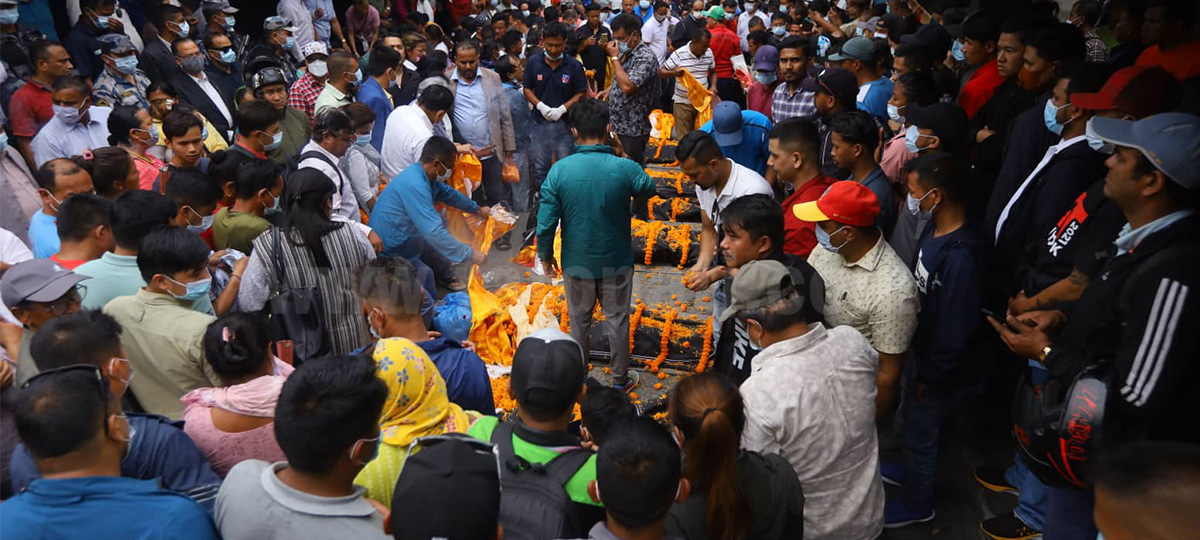 IN PICS: Final rites of people killed in Tara Air’s plane crash