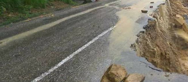 Narayangadh-Mugling road section collapses in different places