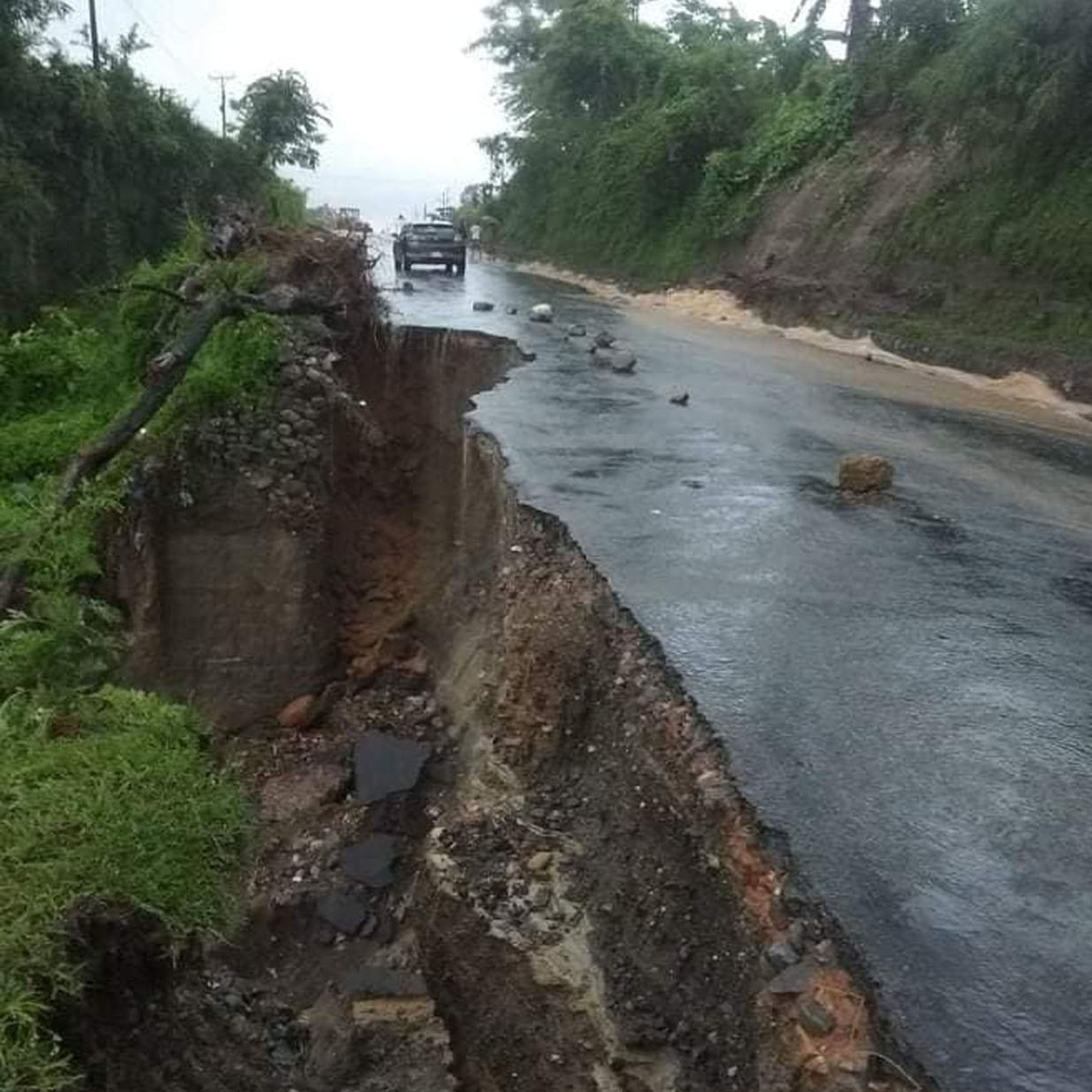 Vehicular movement along Narayanghat-Muglin road disrupted