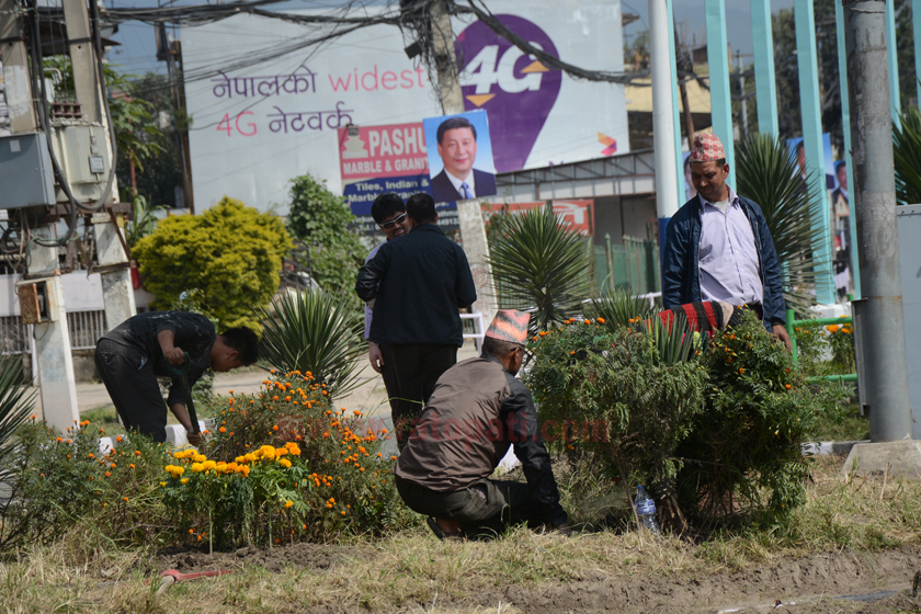 समाचार प्रभाव : चिनियाँ राष्ट्रपतिको भ्रमणमा सजाइएका फूल र गमलाको भुक्तानी बल्ल पाए किसानले