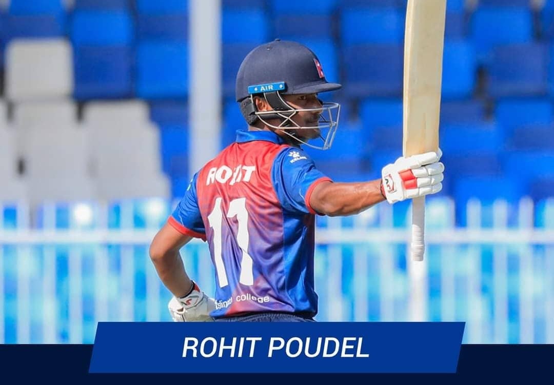 Rohit becomes second Nepali batsman to score century in ODI