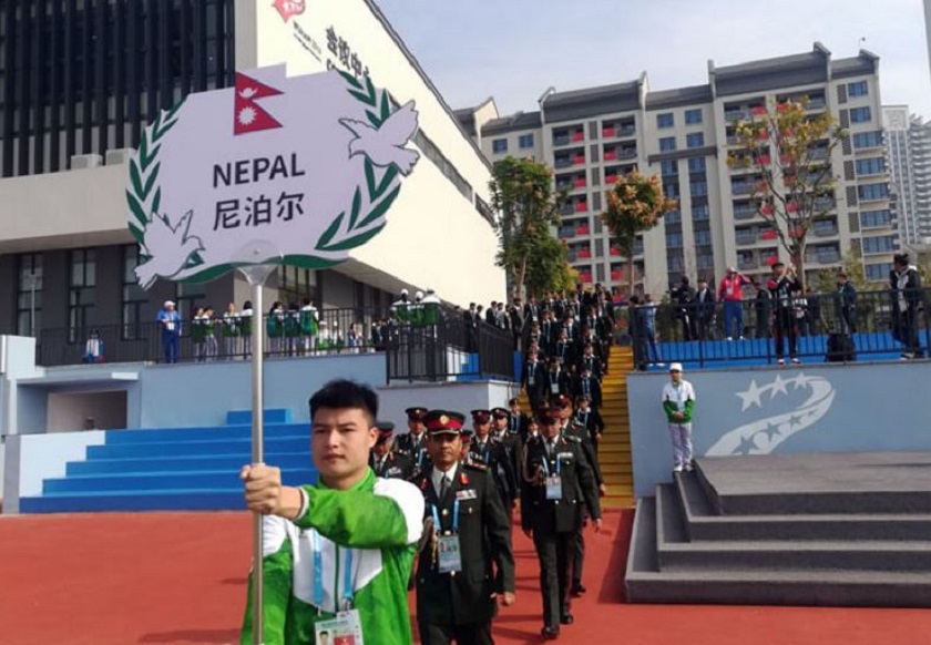 Nepal hoists national flag in World Military Summer Games