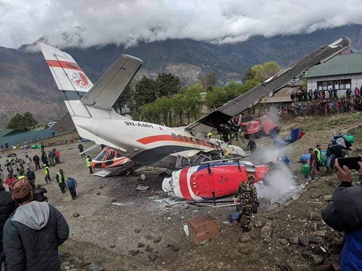 Airplane crash in Lukla