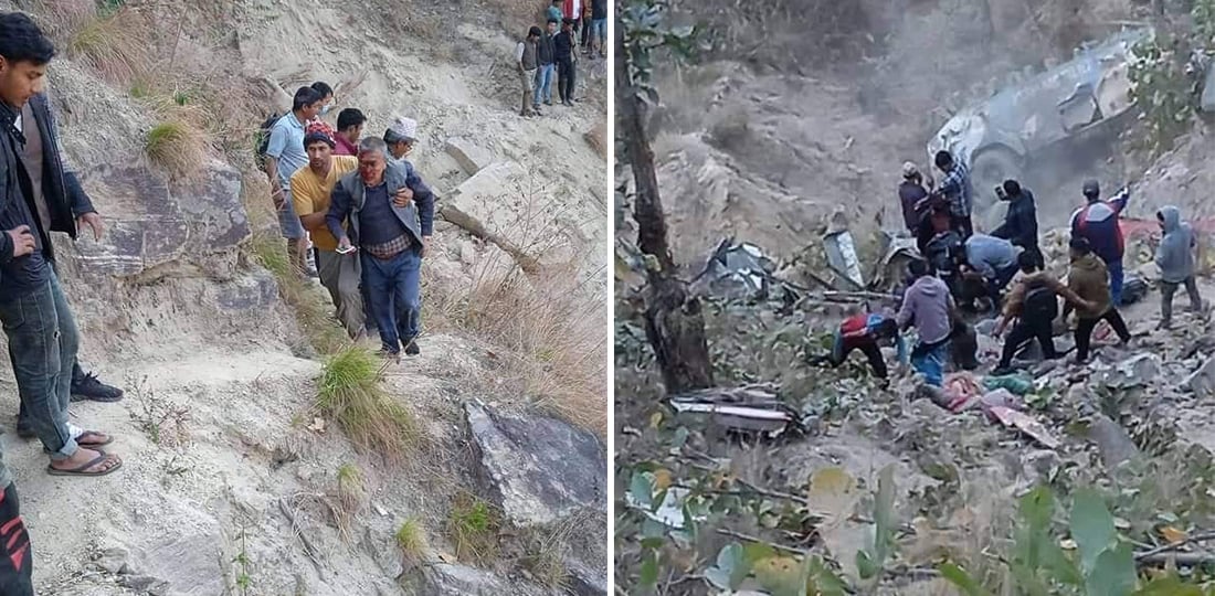 Sankhuwasabha bus accident: Death toll reaches 14