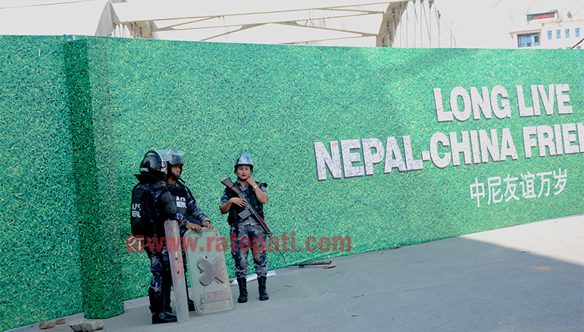 राष्ट्रपति सीको नेपाल भ्रमण : पहिलो घेरामा नेपाली सेना, २५ हजार प्रहरी परिचालन