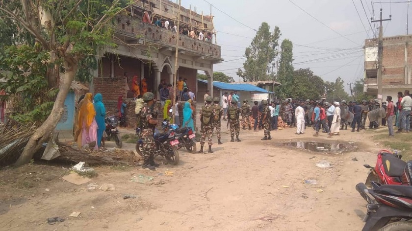 Vote Count at Dhanauji: 25 rounds of aerial shots fired, army mobilized to bring situation under control