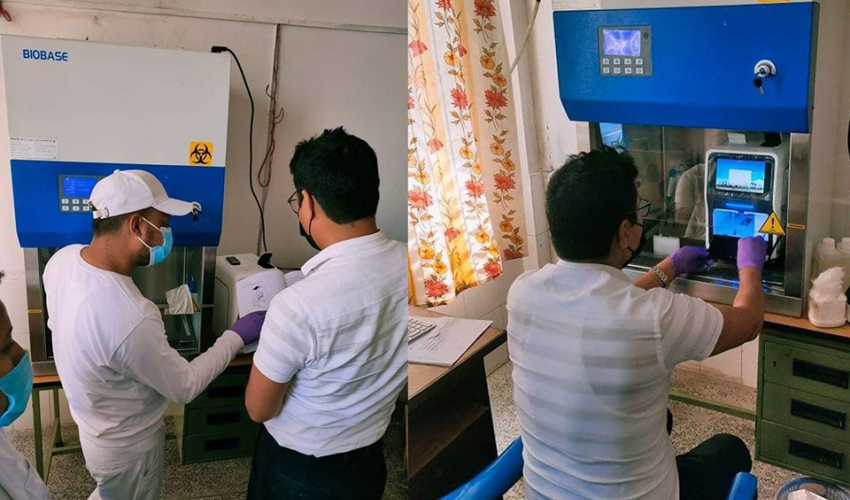 सेती प्रादेशिक अस्पतालमा कोरोना भाइरस परीक्षण गर्ने मेसिन जडान गरियो