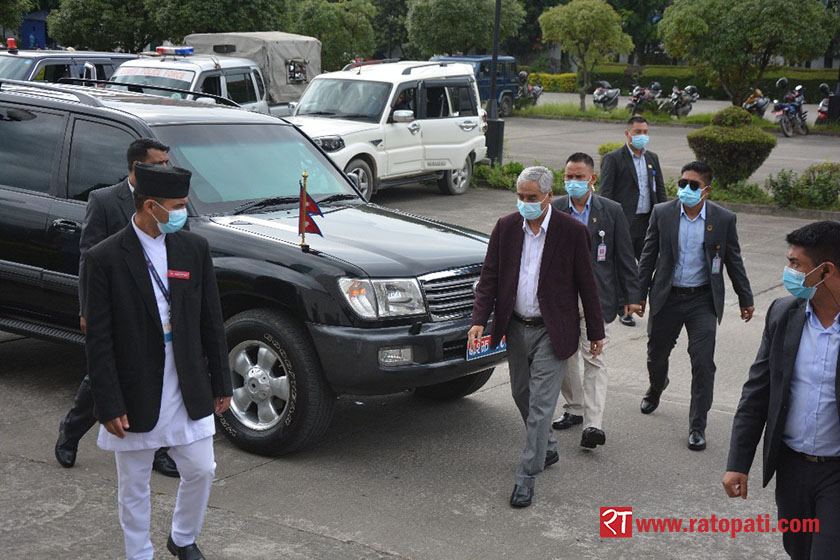 PM Deuba leaves capital to visit flood and landslide hit areas