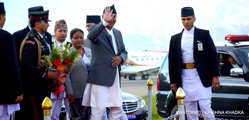 Leading 20-member delegation, PM Deuba leaving for UK today