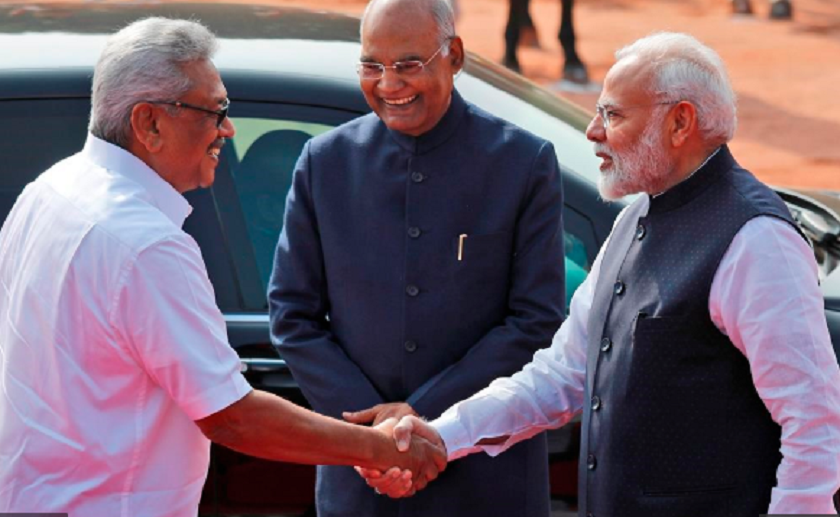 श्रीलङ्काका राष्ट्रपति र भारतीय प्रधानमन्त्रीबीच भेटवार्ता