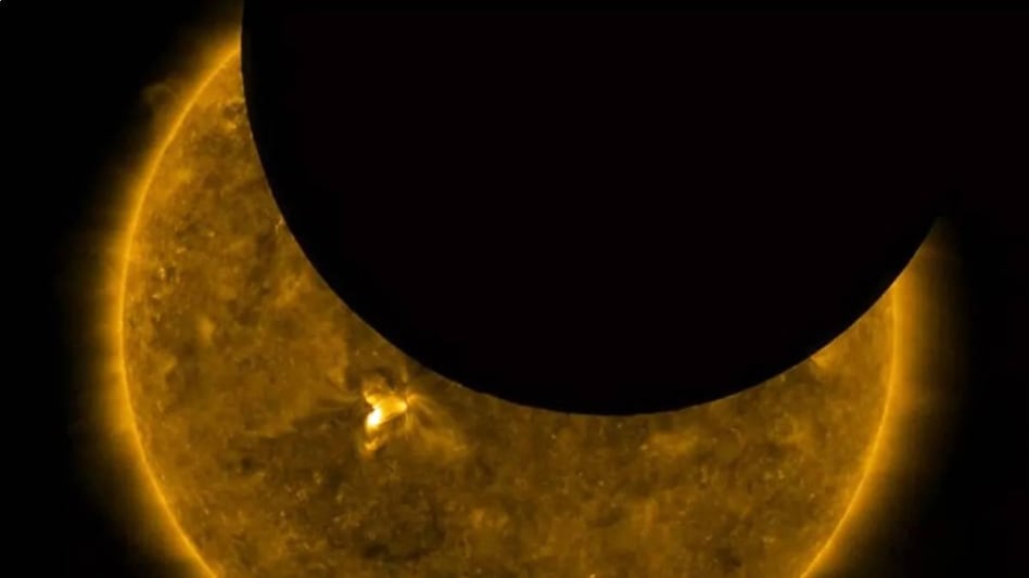 अन्तरिक्षबाट देखियो सूर्यग्रहणको अद्वितीय दृश्य, तीन महिनापछि पृथ्वीबाट देखिने
