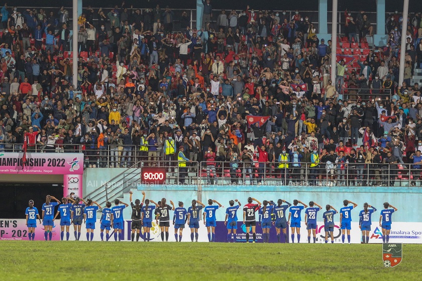 पहिलो हाफमा नेपालमाथि बंगलादेशको २-० को अग्रता