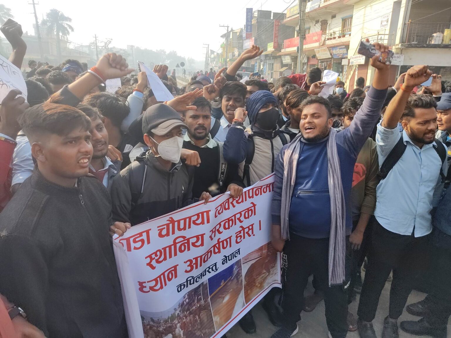 कपिलवस्तुमा छाडा चौपाया व्यवस्थापन गर्न माग गर्दै विद्यार्थी आन्दोलनमा
