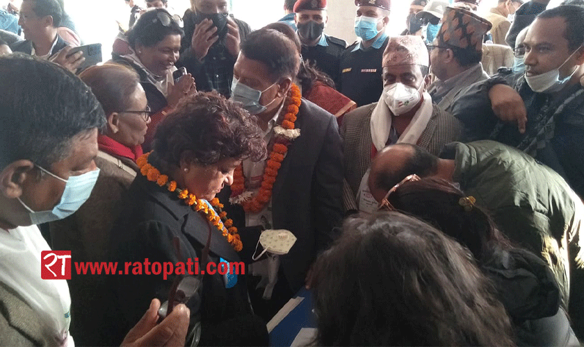 Sujata Koirala files candidacy for NC vice president