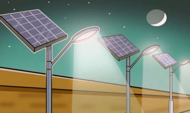 Solar lamps in remote villages