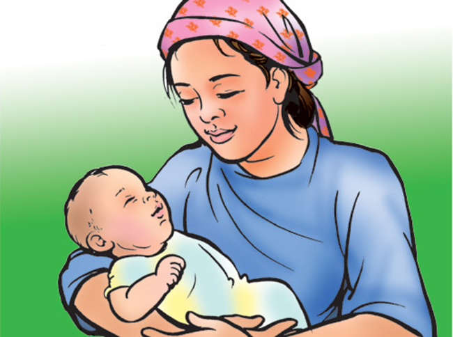 गर्भवती-सुत्केरीको हातमा अण्डा, घरमा झण्डा
