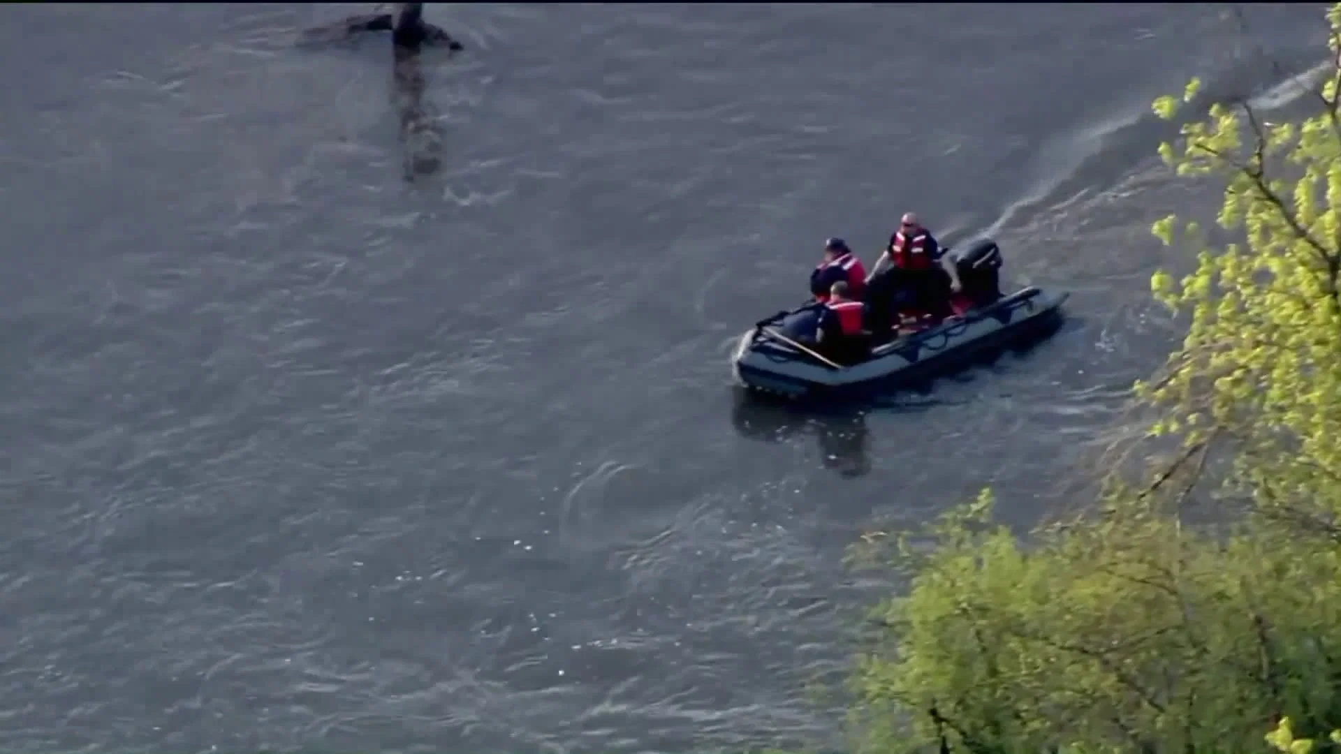 Woman swept away by river