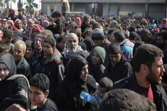 Over 105,000 civilians have fled Syria's Ghouta: state media