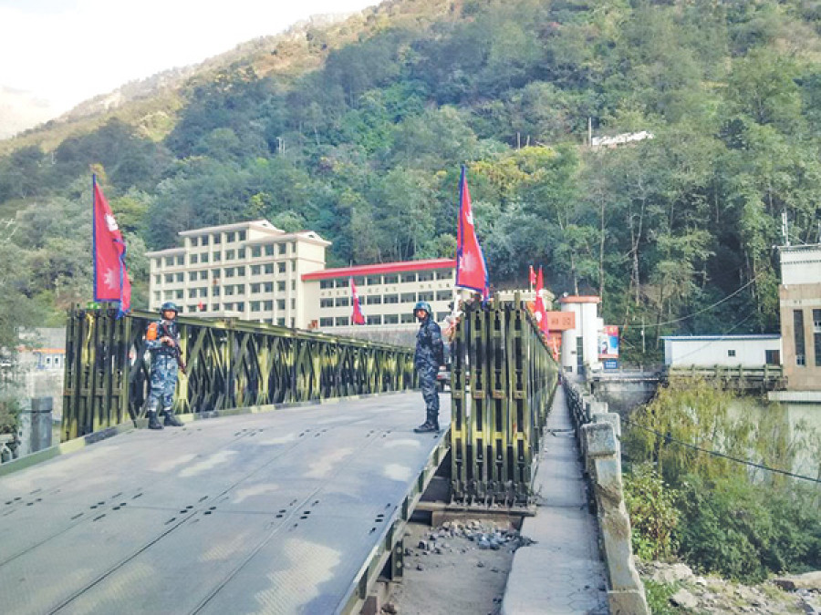 Border outpost set up at Tatopani