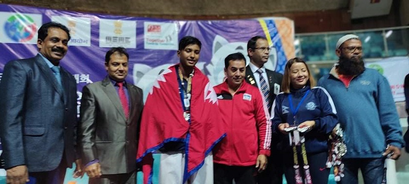 दिल्लीमा सम्पन्न तेक्वान्दो प्रतियोगितामा नेपाली खेलाडीले जिते विभिन्न पदक
