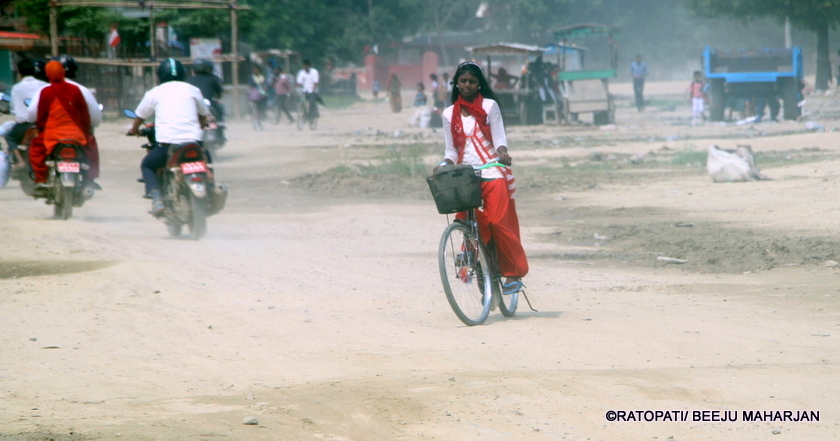 Bicycle and laptops distributed to girl students