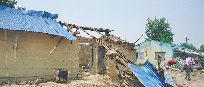 Storm damages 870 houses in Kanchanpur