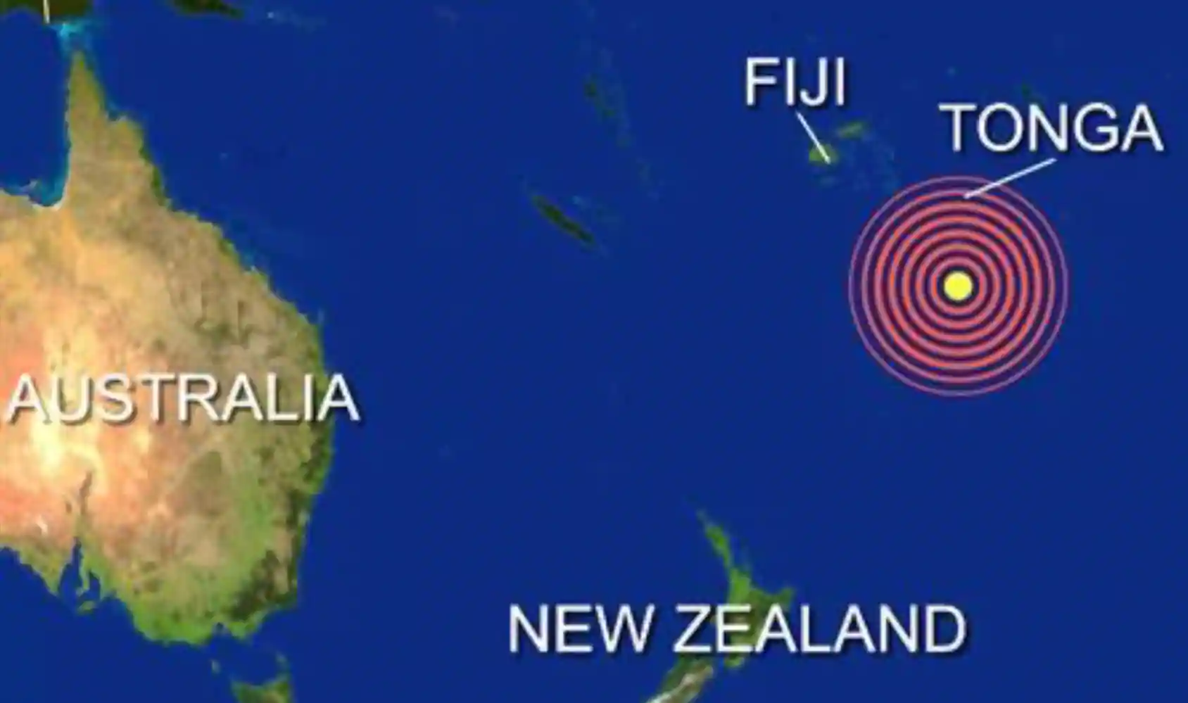 टोंगामा ७.१ म्याग्निच्युडको भूकम्प, सुनामीको चेतावनी