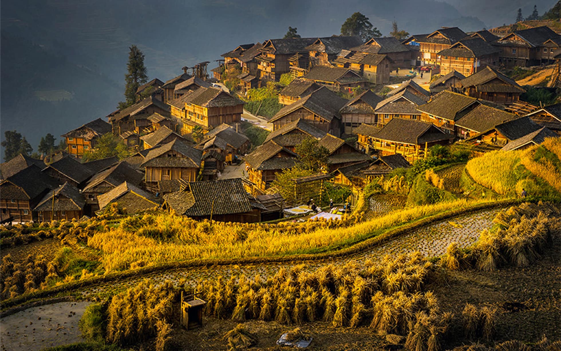 Traditional Chinese villages on digital display