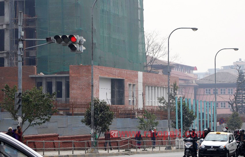 Traffic lights installed at eight crossroads in Kathmandu Valley