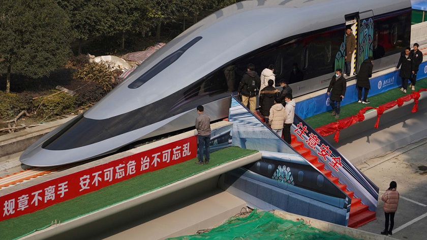 चीनले सार्वजनिक गर्‍यो प्रतिघण्टा ६ सय २० किलोमिटर कुद्न सक्ने रेलको डिजाइन