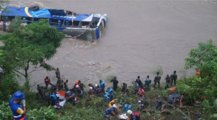 Trishuli bus plunge, death toll reaches five