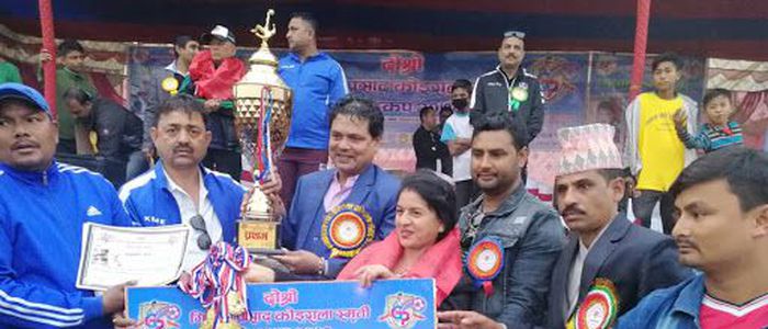 GPK memorial gold cup football title to Biratnagar