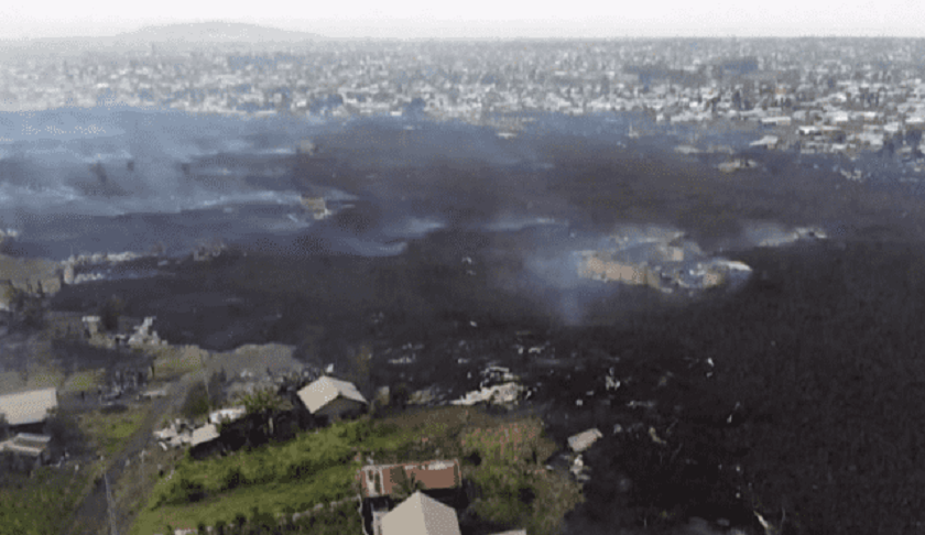 कंगोको गोमा क्षेत्रमा पुनः ज्वालामुखी विस्फोट