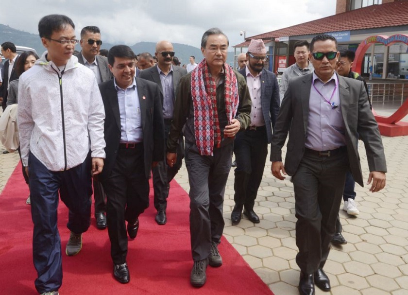 Chinese Foreign Minister Wang visits Chandragiri