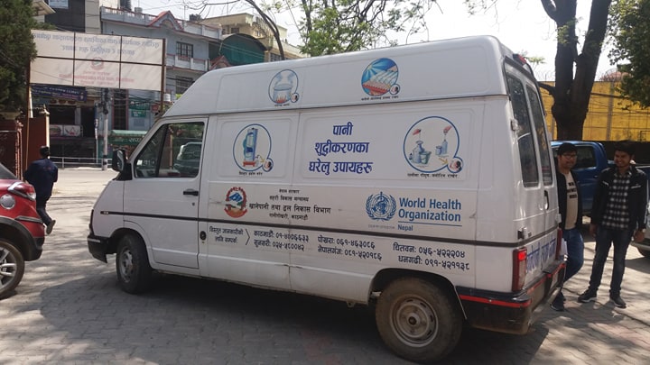   खानेपानी विभागले पठायो हावाहुरी प्रभावित क्षेत्रमा वाटर एम्बुलेन्स