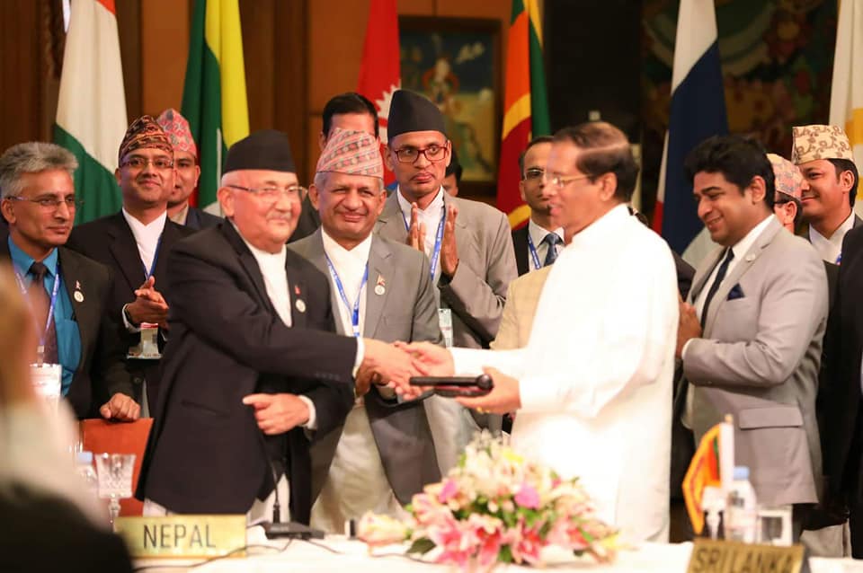 Sri Lanka takes BIMSTEC chairmanship