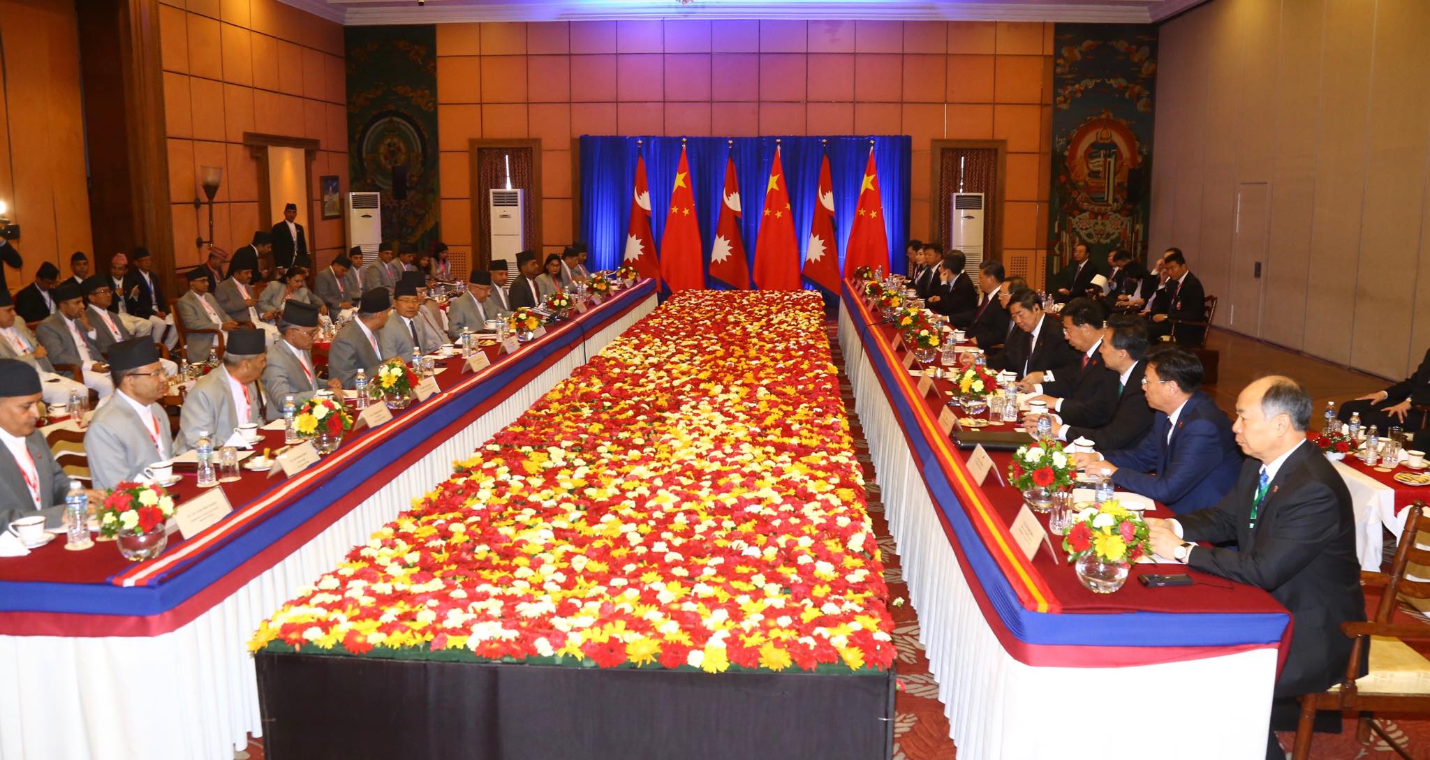 नेपाल–चीनबीच प्रतिनिधिमण्डलस्तरीय वार्ता सुरु