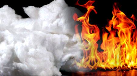 Cotton industry catches fire, child dies from electric shocks