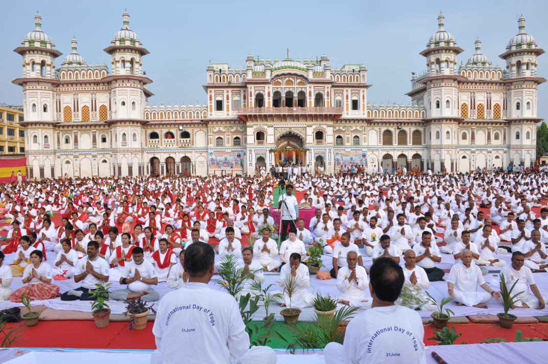 जनकपुरमा यसरी मनाइयो योग दिवस