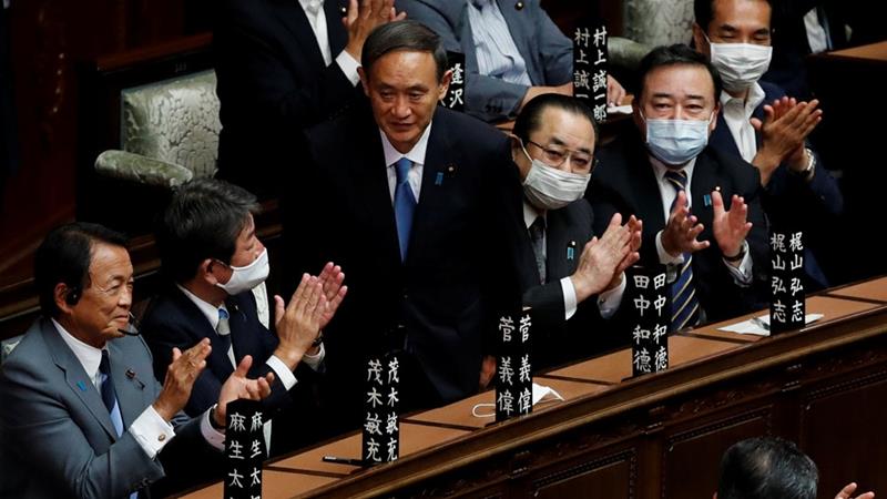 योशिहिदे सुगा बने जापानका नयाँ प्रधानमन्त्री