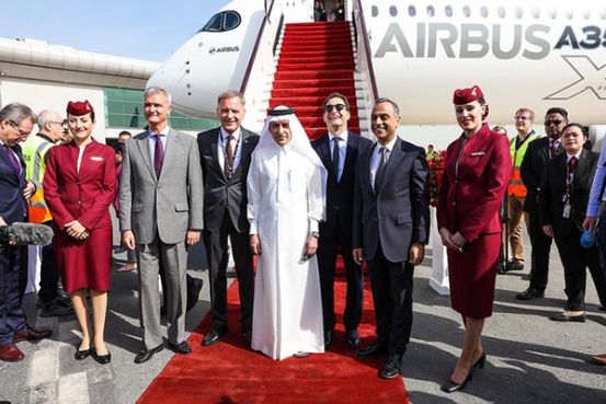 Qatar Airways Welcomes the Airbus A350-1000 Test Aircraft to Doha