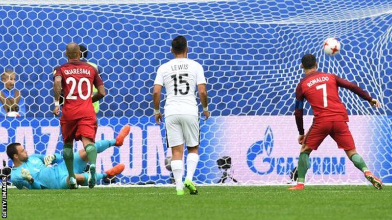 Confederations Cup: Ronaldo helps Portugal into semi-final as hosts Russia out