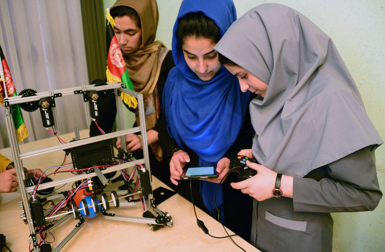 Afghan girls to attend US robotics clash after visa U-turn