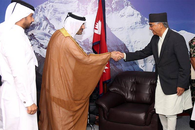 Qatari Ambassador calls on PM Deuba
