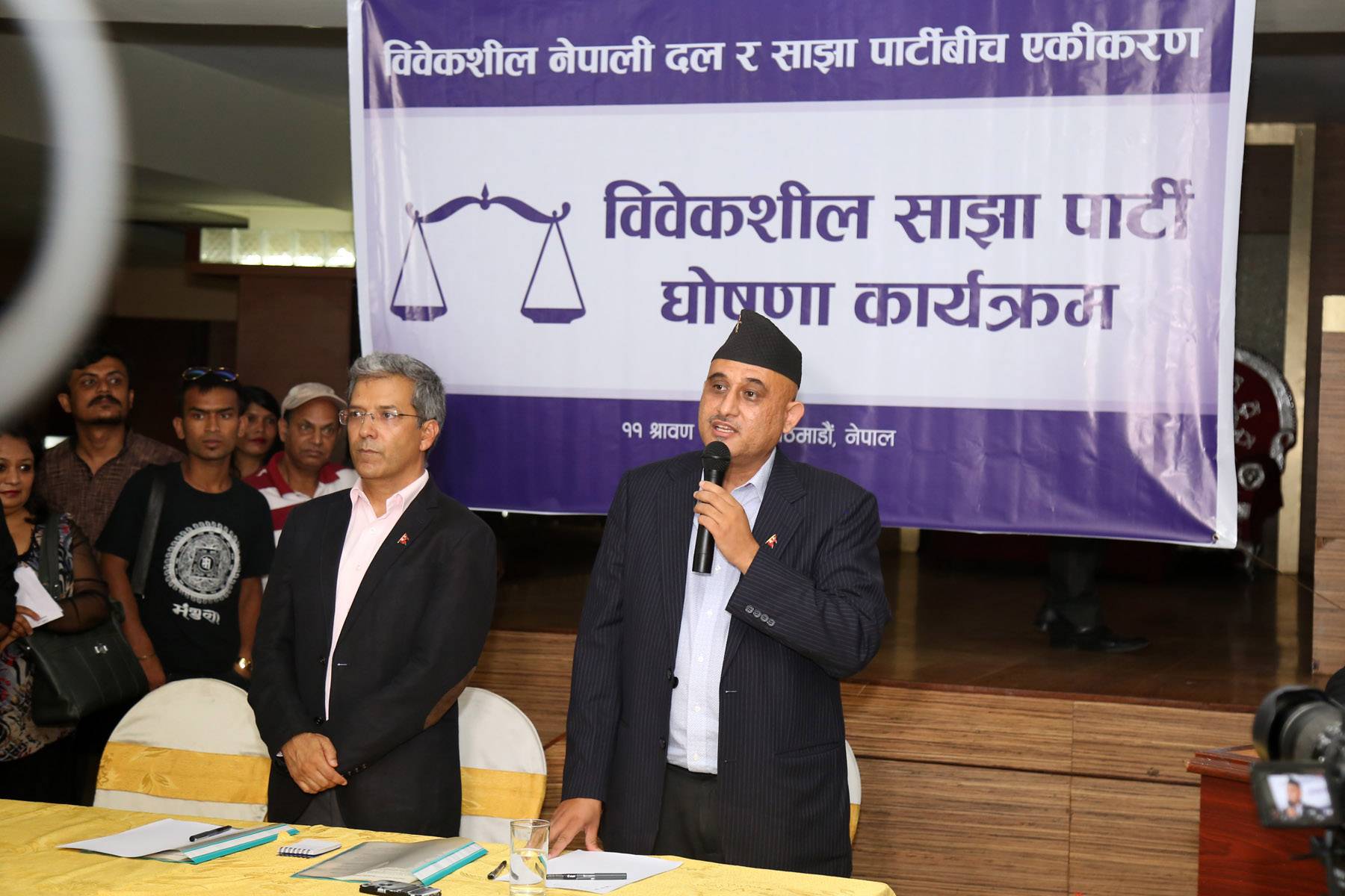 Bibeksheel Nepali Dal and Sajha Party unite