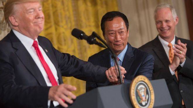 Trump takes credit for Foxconn's 'incredible investment'